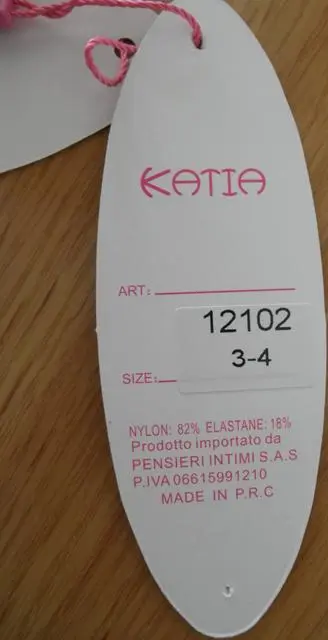 Photo de l’avis officiel: Katia Bikini des filles — risque: Blessures & Etranglement (A12/0949/13)