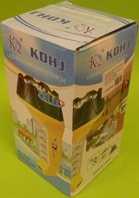 Photo de l’avis officiel: KDHJ Torche rechargeable à LED — risque: Choc électrique & Incendie