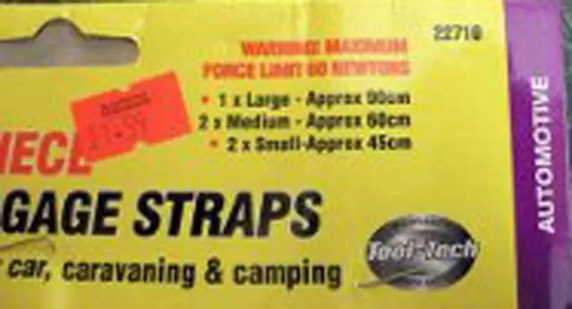 Photo de l’avis officiel: Tool-Tech Sangles à bagages — risque: Blessures
