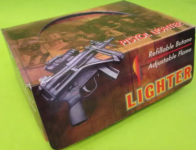 Foto do aviso oficial: Pistol lighter Isqueiro novidade — risco: Queimaduras & Incêndio