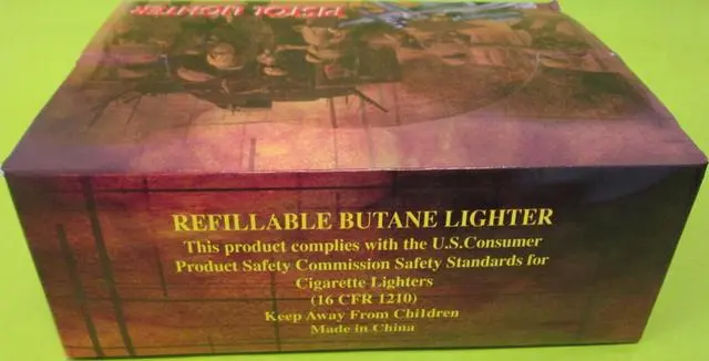 Foto do aviso oficial: Pistol lighter Isqueiro novidade — risco: Queimaduras & Incêndio
