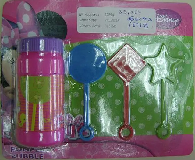 Foto dell’avviso ufficiale: Disney Pomperos - Bubble Giocattolo della bolla di sapone — rischio: Rischio microbiologico