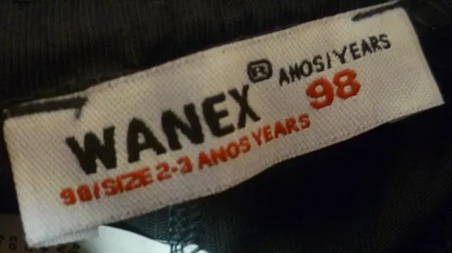 Photo from the official notice: Wanex children’s short trousers — injuries risk (A12/1040/13)