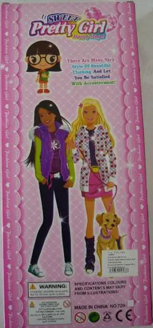 Foto do aviso oficial: SWEET Pretty Girl Happy Angel Boneca de plástico — risco: Químico