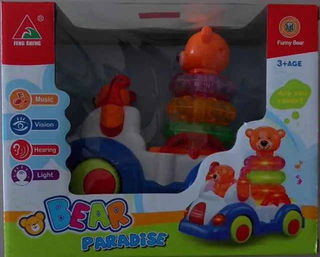 Foto aus der offiziellen Meldung: Feng Sheng Bear Paradise Spielzeugauto — Risiko: Ersticken