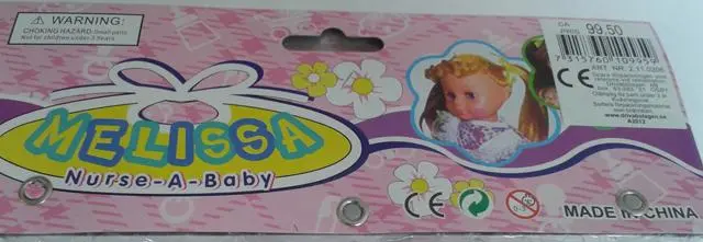Foto do aviso oficial: Nurse-A-Baby Melissa Boneca de plástico — risco: Ambiente