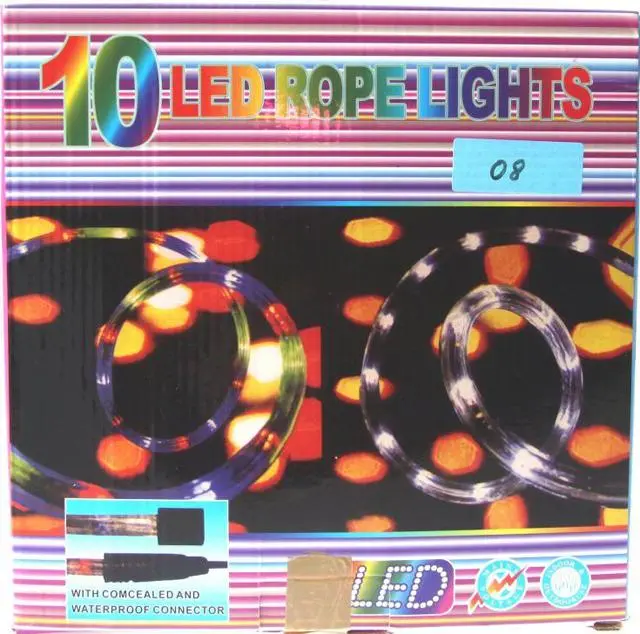 Photo de l’avis officiel: 10 LED Rope Lights Chaîne d’éclairage LED — risque: Risque chimique & Choc électrique