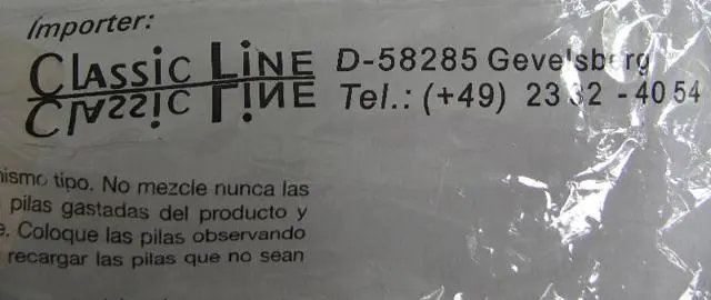 Photo from the official notice: Classic Line Orion toy gun — damage to sight risk