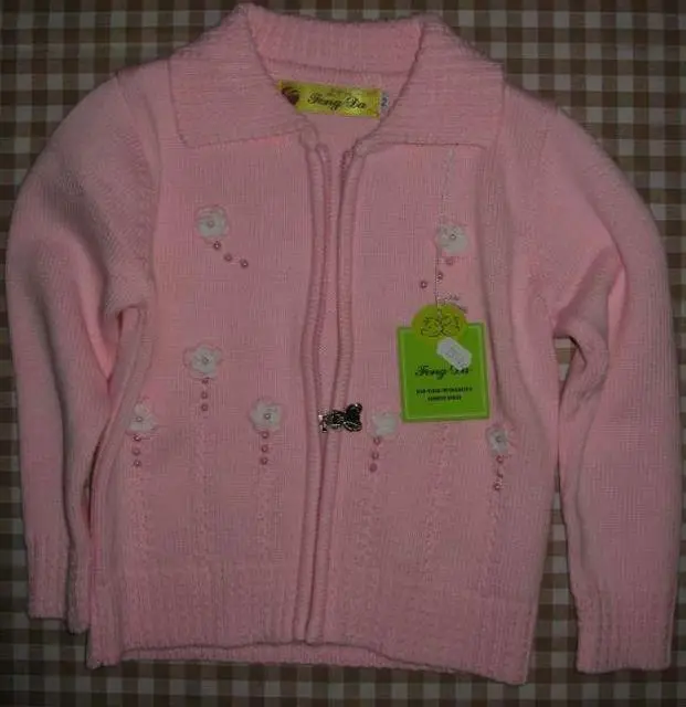 Foto aus der offiziellen Meldung: Feng Da Strickjacke für Mädchen — Risiko: Ersticken