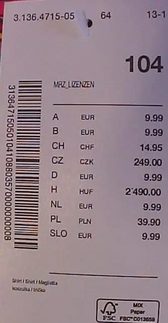 Foto aus der offiziellen Meldung: TVMANIA Mädchen T-Shirt — Risiko: Ersticken