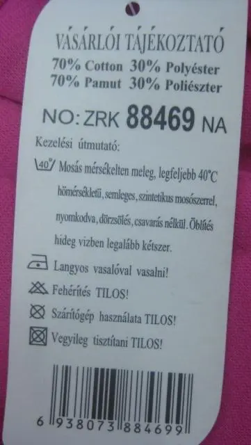 Foto uit de officiële melding: Tingba Kinderbroeken — risico: Verwonding