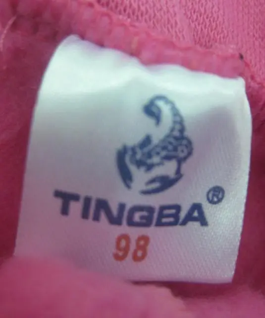 Foto uit de officiële melding: Tingba Kinderbroeken — risico: Verwonding