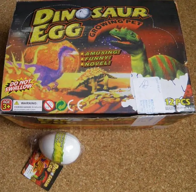 Photo de l’avis officiel: Dinosaur Egg, Chelonian Egg L’expansion des jouets — risque: Étouffement & Risque sanitaire/autre