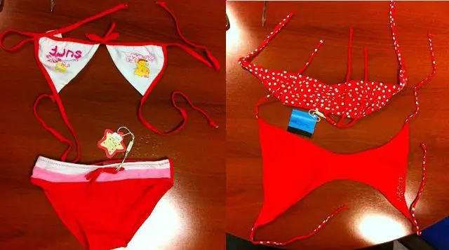 Photo de l’avis officiel: Leonado Bikini des filles — risque: Blessures & Etranglement (A12/1234/13)
