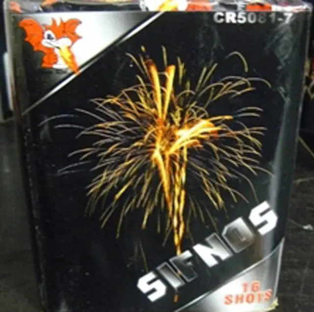 Photo de l’avis officiel: Sifnas Feux d’artifice — risque: Brûlures & Blessures