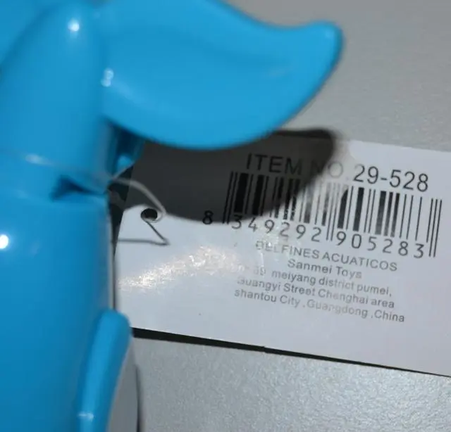 Photo from the official notice: Sanmei toys plastic bath toy — choking risk