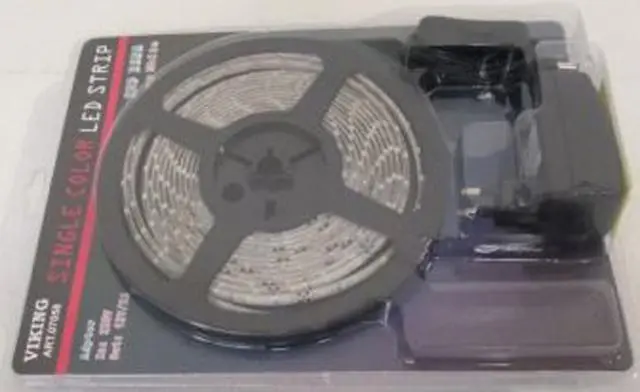 Photo from the official notice: Viking Single colour LED strip — electric shock risk