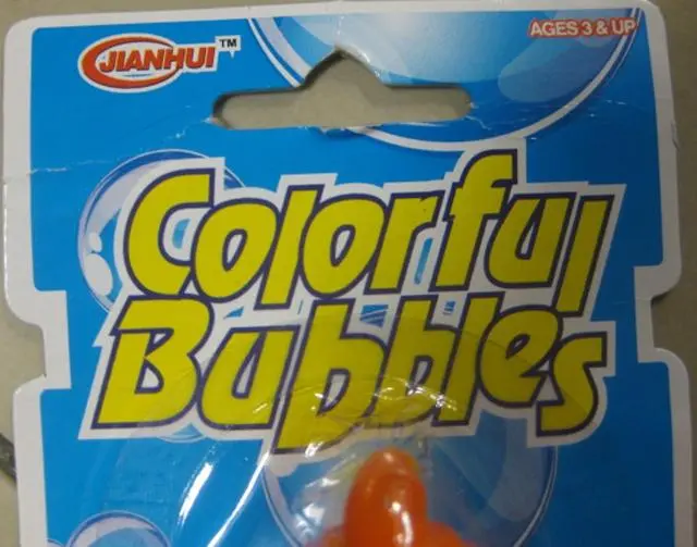 Foto dell’avviso ufficiale: JIANHUI Colorful Bubbles Bolle di sapone — rischio: Rischio microbiologico