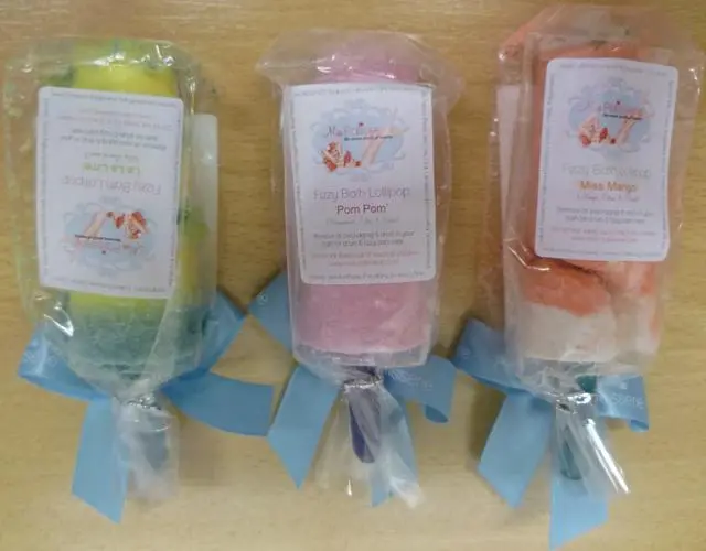Photo from the official notice: Miss Patisserie Miss Mango; Pom Pom; La La Lime bath salts — choking risk