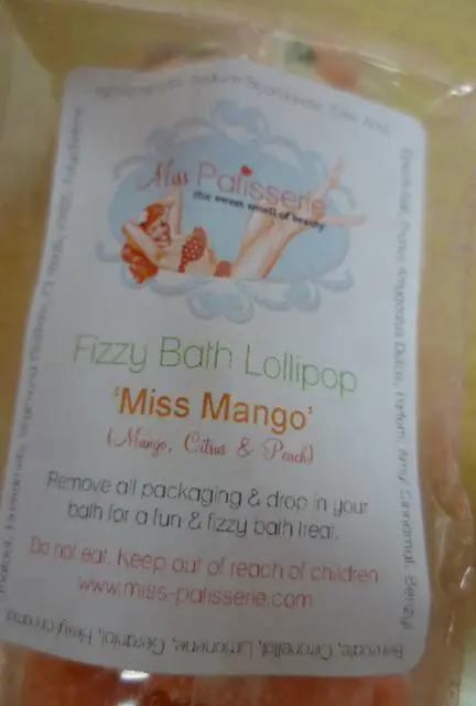 Photo from the official notice: Miss Patisserie Miss Mango; Pom Pom; La La Lime bath salts — choking risk