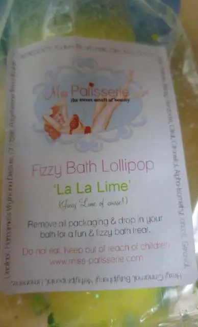 Photo from the official notice: Miss Patisserie Miss Mango; Pom Pom; La La Lime bath salts — choking risk