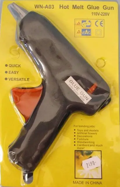 Photo from the official notice: Hot Melt Glue Gun — electric shock risk (A12/1281/13)