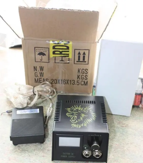Photo from the official notice: DongGuan HongTai Metal Goods&amp;Plastic Factory tattoo kit power supply unit — electric shock & fire risk (A12/1320/13)