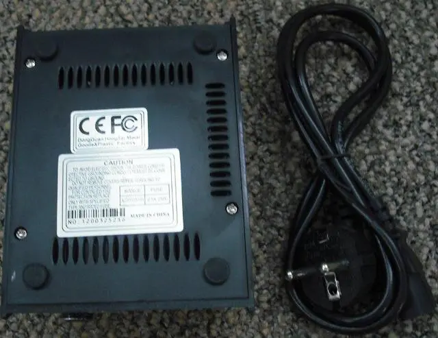 Photo from the official notice: DongGuan HongTai Metal Goods&amp;Plastic Factory tattoo kit power supply unit — electric shock & fire risk (A12/1320/13)