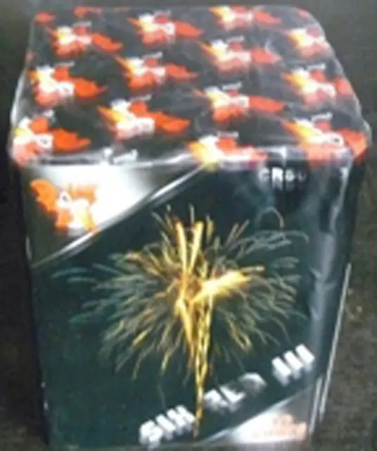 Photo de l’avis officiel: China Red Six Red III Feux d’artifice — risque: Brûlures & Blessures