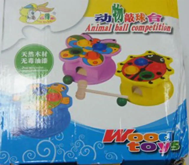 Foto do aviso oficial: You De Le Animal Ball Competition Brinquedo de madeira — risco: Engasgamento