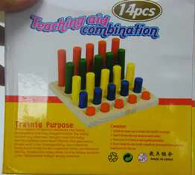 Foto aus der offiziellen Meldung: Teaching Aid Combination Holzpuzzle — Risiko: Ersticken