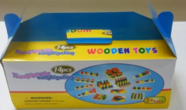 Foto aus der offiziellen Meldung: Teaching Aid Combination Holzpuzzle — Risiko: Ersticken