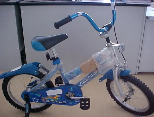 Foto do aviso oficial: GIZMOO Bicicleta infantil — risco: Ferimentos