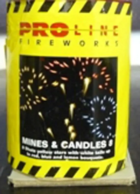 Foto dell’avviso ufficiale: Proline Fireworks Mines and Candles 8 Fuochi d'artificio — rischio: Ustioni & Lesioni uditive