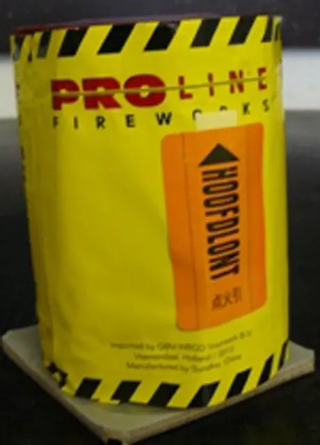 Foto dell’avviso ufficiale: Proline Fireworks Mines and Candles 8 Fuochi d'artificio — rischio: Ustioni & Lesioni uditive