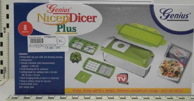 Photo from the official notice: Genius Nicer Dicer Plus cutting device set — cuts & injuries risk