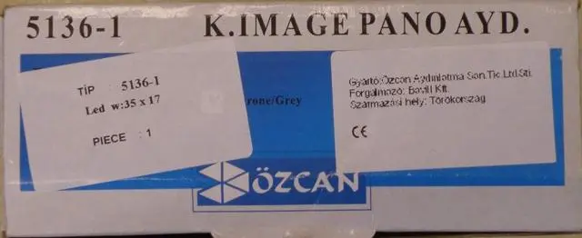Photo from the official notice: ÖZCAN S.IMAGE PICTURE LAMP/K. IMAGE PANO AYD — electric shock risk