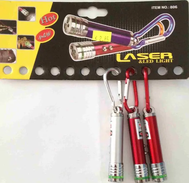 Foto aus der offiziellen Meldung: Laser &amp; Led Light Laserpointer — Risiko: Sehschaden (A12/1434/13)