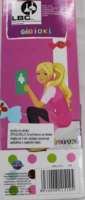 Photo de l’avis officiel: Cigioki Happy Girl Poupée en plastique — risque: Risque chimique