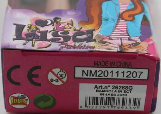 Foto do aviso oficial: TO.BIA'S GIOCHI LISA Fashion Boneca de plástico — risco: Químico