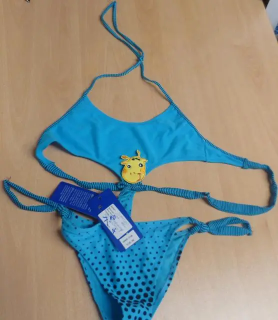 Foto dell’avviso ufficiale: Feige Bikini per ragazze — rischio: Lesioni & Strangolamento (A12/1482/13)