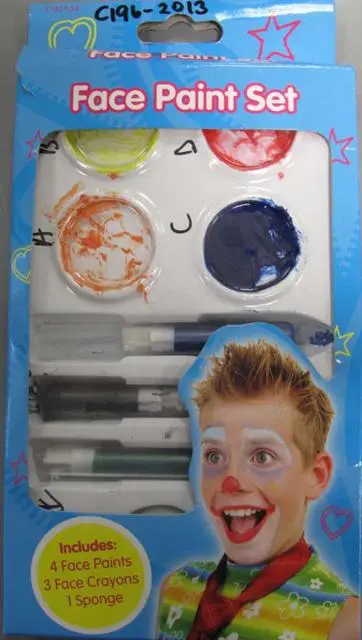 Photo de l’avis officiel: Face Paint Set Ensemble de peinture de visage — risque: Risque chimique