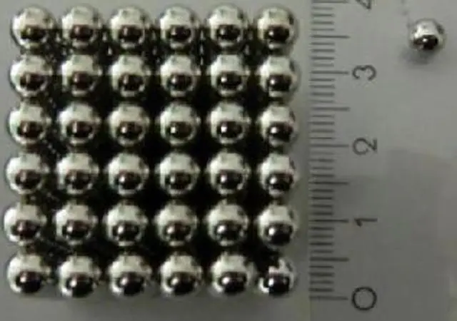Foto uit de officiële melding: magnestic Magnetic neodym, Magentkugeln 216, Magnetwürfel Magnetisch speelgoed — risico: Verstikking door inslikken & Verwonding
