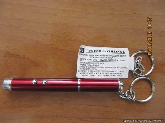 Foto aus der offiziellen Meldung: JK 3 in 1  LASER &amp; LED PEN Laserpointer — Risiko: Sehschaden