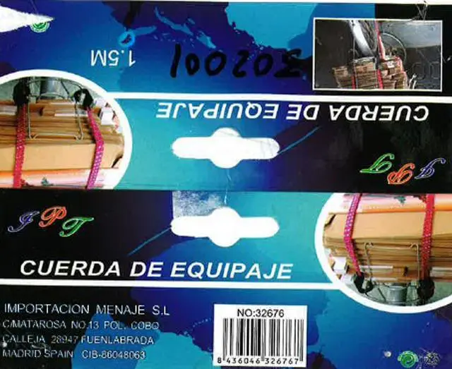Photo de l’avis officiel: Fpt Cuerda de equipaje Sangles élastiques — risque: Blessures