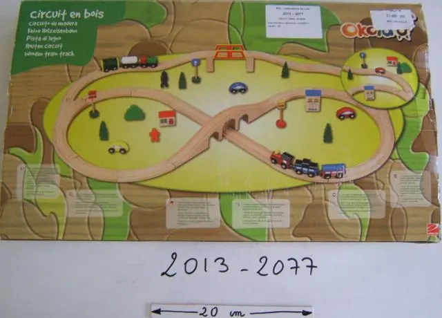 Photo from the official notice: Okoia Addendo toy train sets — choking & injuries risk