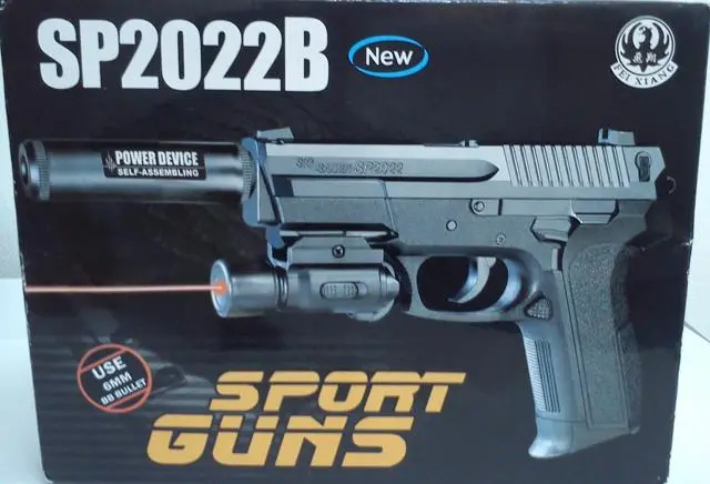 Foto uit de officiële melding: Fei Xiang Sport Guns Airsoft pistool — risico: Aantasting van het gezichtsvermogen