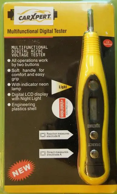 Foto aus der offiziellen Meldung: Carxpert - Yinte Multifunctional Digital Tester Spannungsprüfer — Risiko: Elektrischer Schlag
