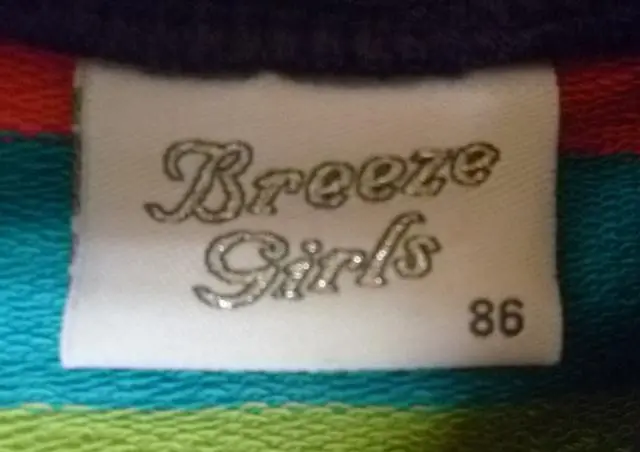 Foto uit de officiële melding: Breeze Girls Kinderkleding — risico: Verwonding