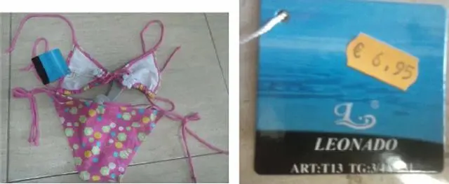 Photo de l’avis officiel: Leonado Bikinis des filles — risque: Blessures & Etranglement